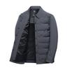 2025 Herren Slim-Fit Winter-Daunenjacke aus weißer Entendaune - Polyester Business Casual Oberbekleidung