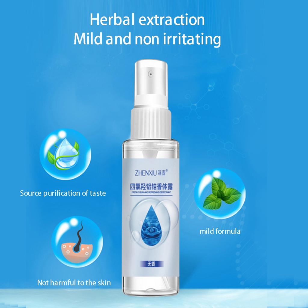 50ml Aluminium Zirkonium Tetrachlorid Deodorant Spray zur Geruchsbeseitigung unter der Achselhöhle