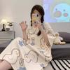 Shop   Women Summer Short Sleeve Pastel Pajama Homewear Dress Won Wdr We93cd9