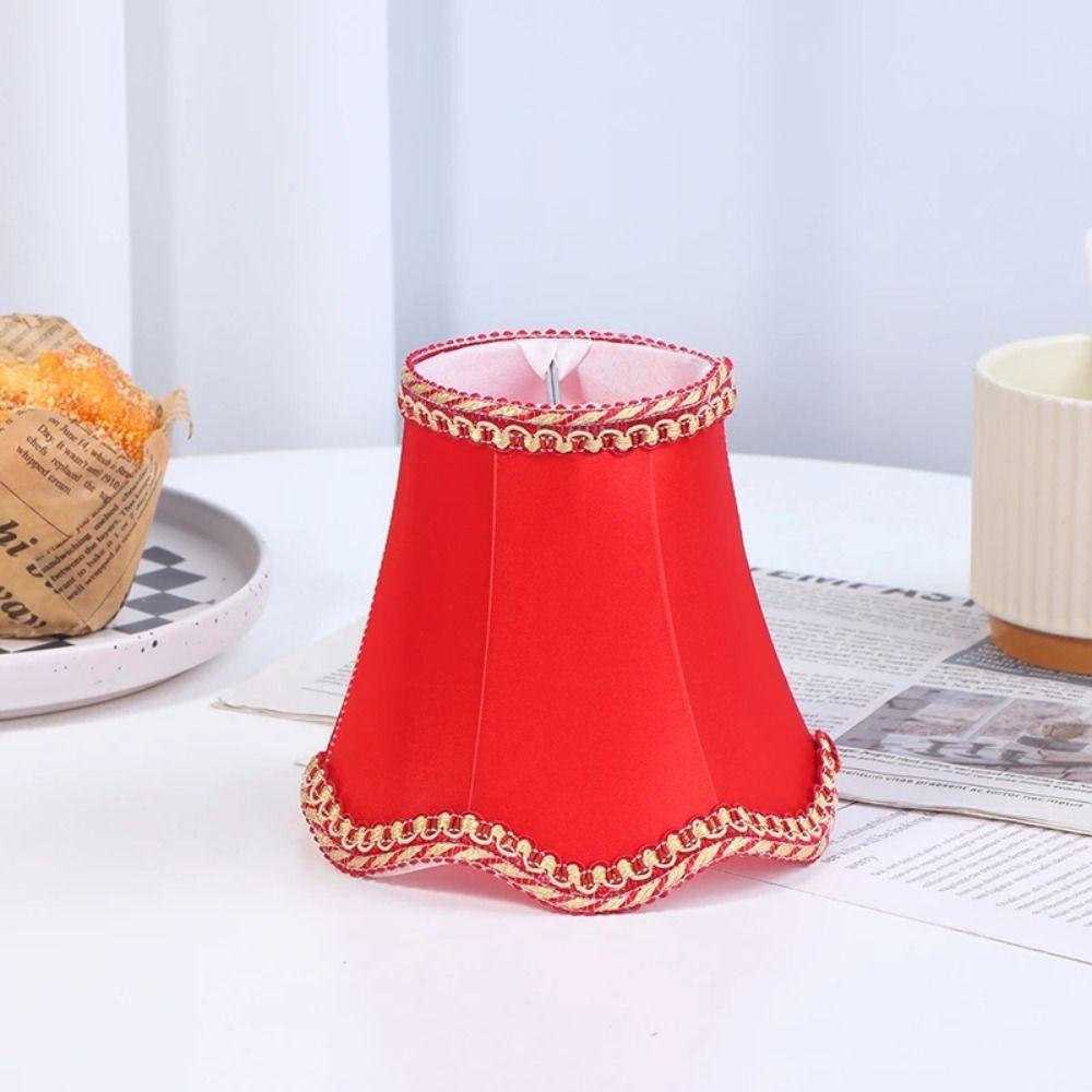 Simple Cloth Lampshade Jacquard Fabric Wall Lamp Cover Chandelier Lamp Shade  Living Room