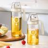 Oil Dispenser Bottle For Kitchen Sauce Auto-Seal Portion Control Olive Oil Bottle Condiment Leak-Proof Ergonomic Dust-Proof