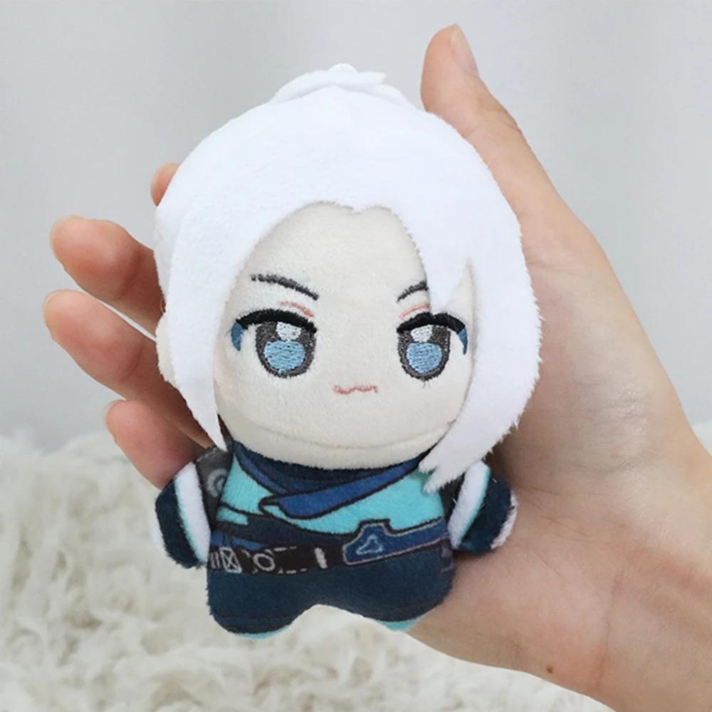10cm New Game VALORANT Jett Plush Toys High Quality Figure Toy Cartoon Game Anime Cosplay Toys Body Squeaking Plush Pendants