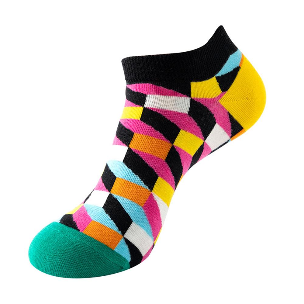 Fashion Funny Men's Hip Hop Harajuku Cartoon Cotton  Fruit Animal Beer Food Happy Casual Business Short Socks Gift Dropship