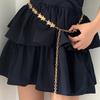 Adjustable Tassel Waist Chain Vintage Metal Star Waist Chain  Women Decorative Body Jewelry