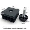 M8 Adjustable Table Leg Foot Pad with Height Adjustment Screw
