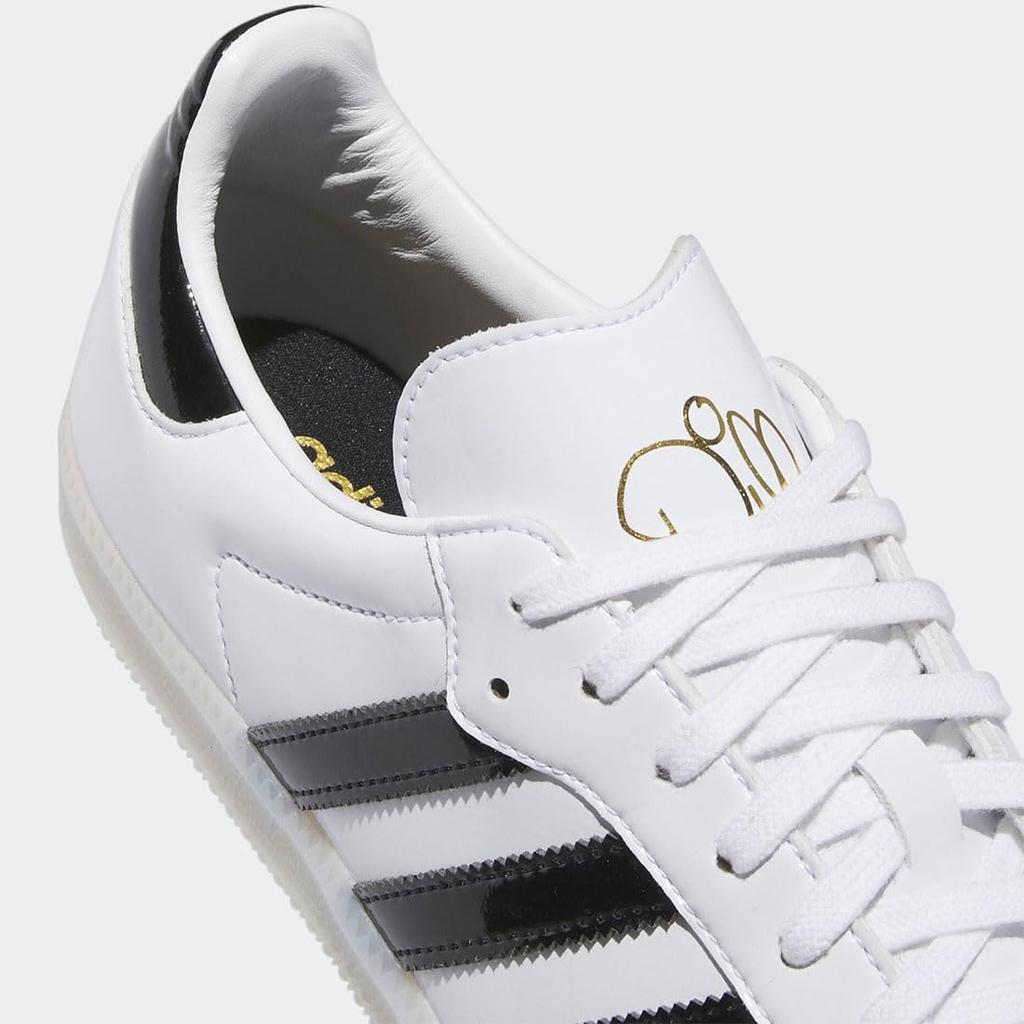 Adidas Dill Samba Patent Leather Size Japan Shoes, White/Core Black/Gold Metallic, IE5158, 27.0cm,
