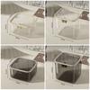 1Pcs Bedroom Desk Storage Box Transparent Trash Garbage Can New Desktop Bin