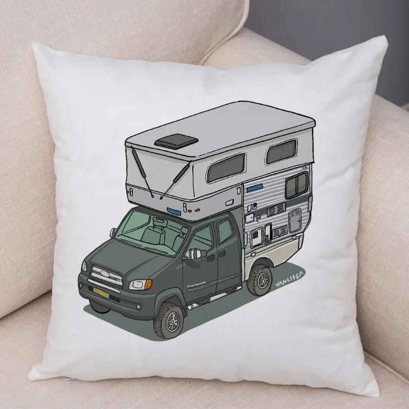 Cartoon Toy Car Decorative Pillowcase Car Ornaments Office Living Room Sofa Home Pillowcase