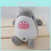 Adorable Plush Shark Keychain Cute Cartoon Shark Bag Pendant Stuffed Animal Toy