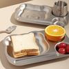 Multi Grids Children's Tableware Cartoon Themed Stainless Steel Plate Food Plate  Fruit Salad