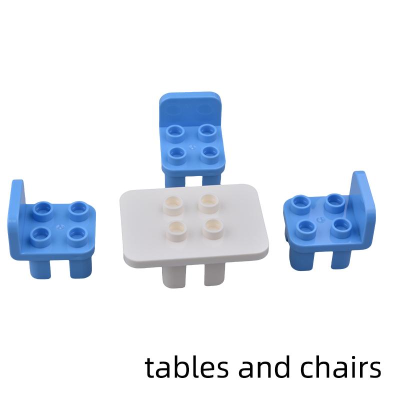 Große Bausteine Haus Zubehörteile Dach Fenster Wand Bauen Zusammenbauen Steine Lernspielzeug Für Kinder Geschenk