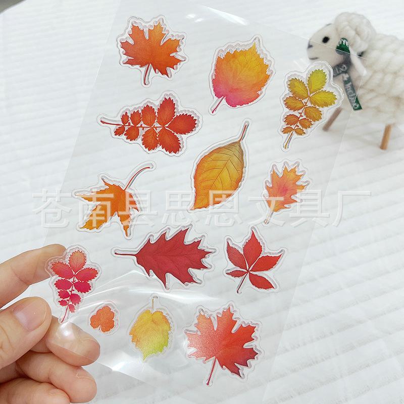 Sovy Transparentní silikonová čirá razítka pro těsnění DIY scrapbooking fotoalbum Květina Pampeliška Leaf Lace Frame 2023