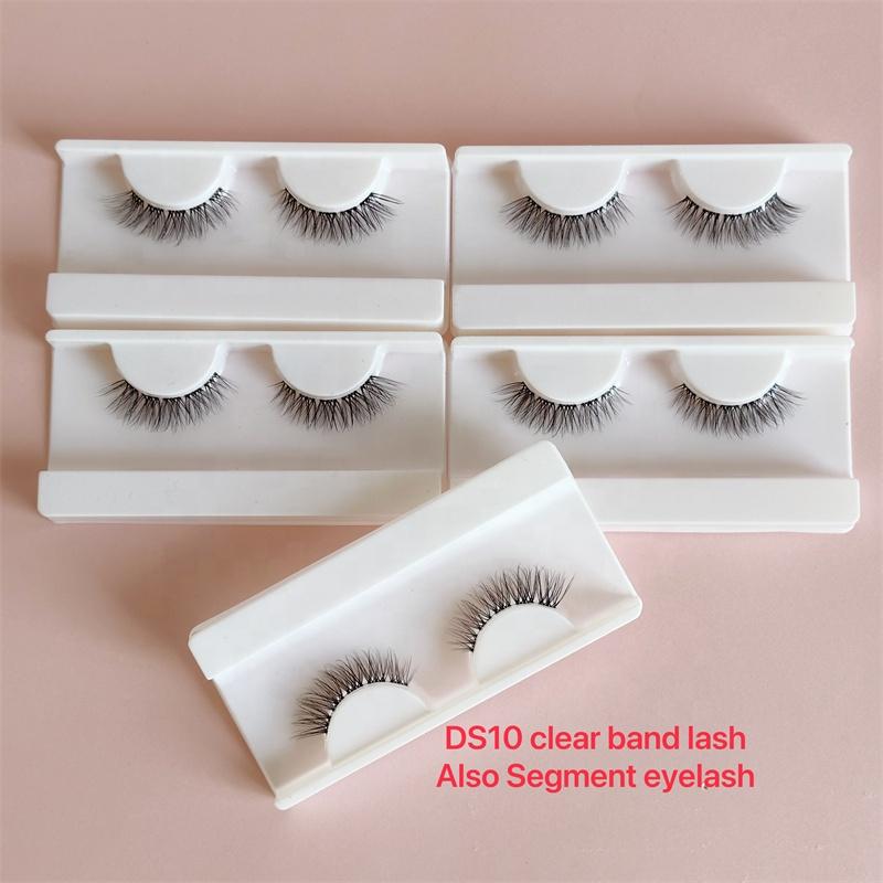 Comfortable Thin Lash Band Synthetic Hair Handmade Full Strip Cruelty-Free Eyelashes Custom Lashes Accessories