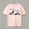 Pigeon English Slogan Crew Neck Short-sleeved Men's Street Style T-shirt