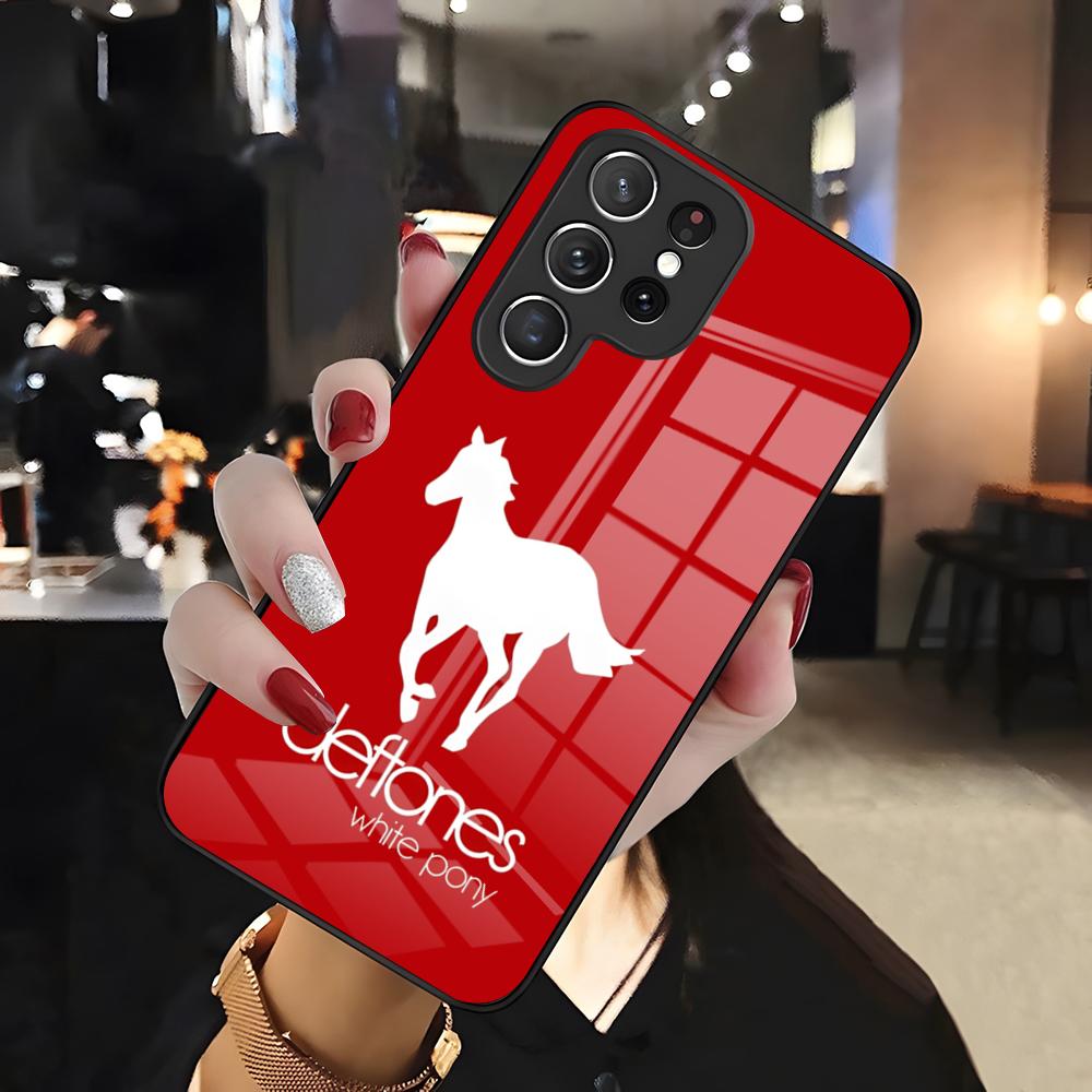D-Deftones-Band Horse Phone Case For Samsung S26 S25 Edge Ultra 24 23 22 21 Ultra Plus Fe A55 56 15 4G 5G Glass Cover