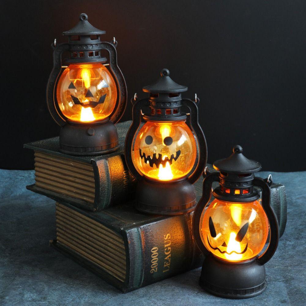 Creative Halloween Pumpkin Lantern Pumpkin Shape Atmosphere Lamp  Festival Accessories