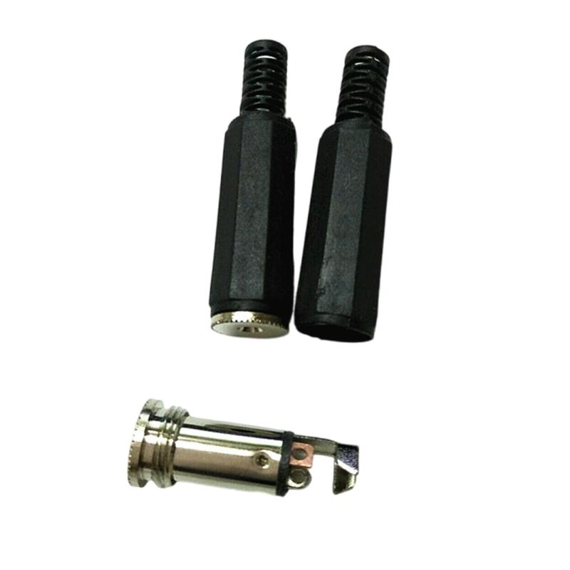 2 Channel 2.5mm Female Sound Sockets 2PCS Hexagonal Plastic Enclosure for High Fidelitys Signal Transmission