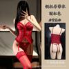 Large size new sex underwear steel tray hollow garter belt split purple nightdress sexy temptation small chest must enter