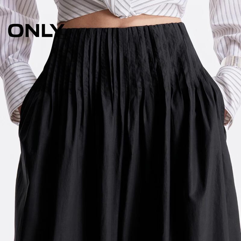 ONLY Women's 2025 Summer Layered Pleated Wide-Leg Trousers