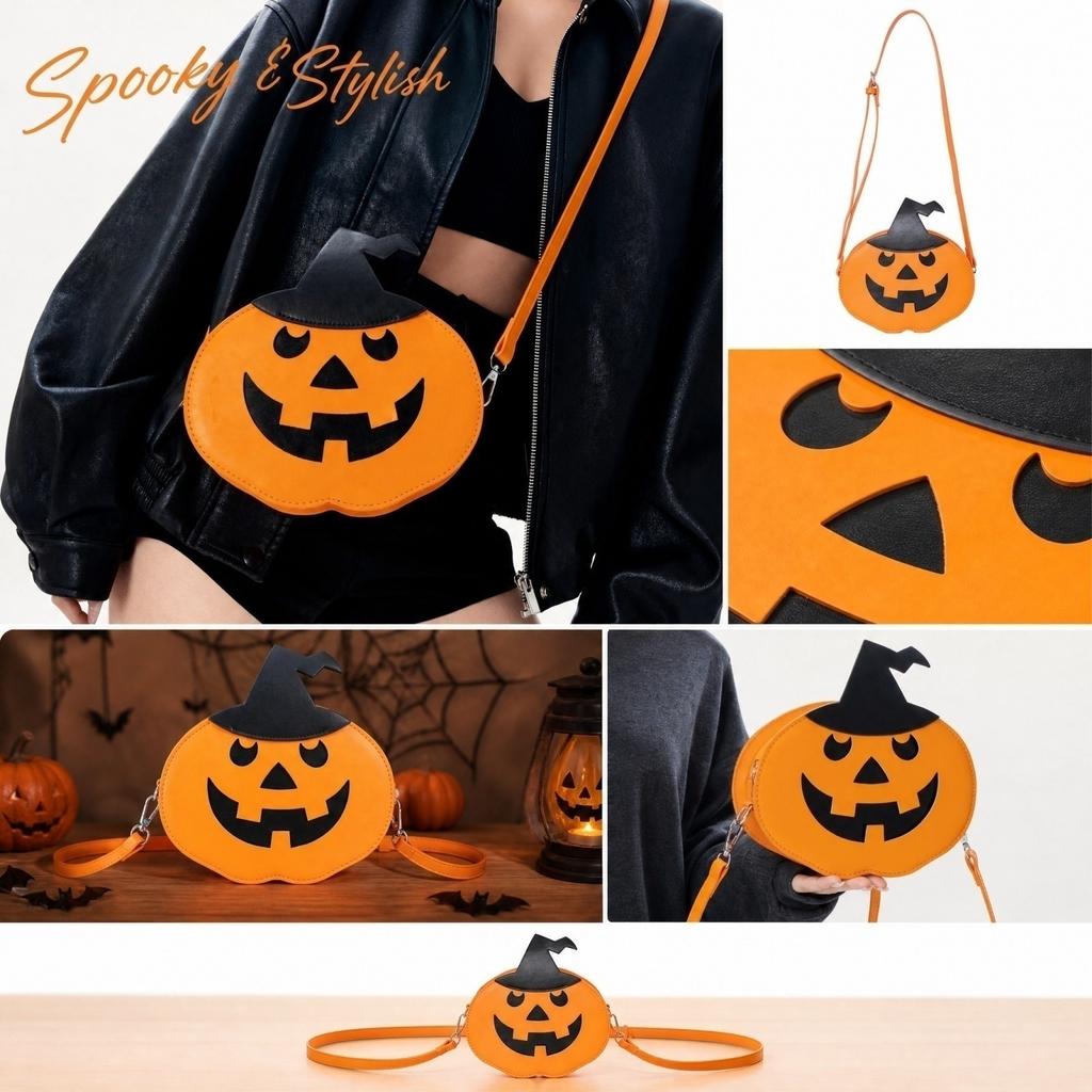 Women's Halloween Crossbody Shoulder Bag - Fashionable Design for Party and Everyday Use