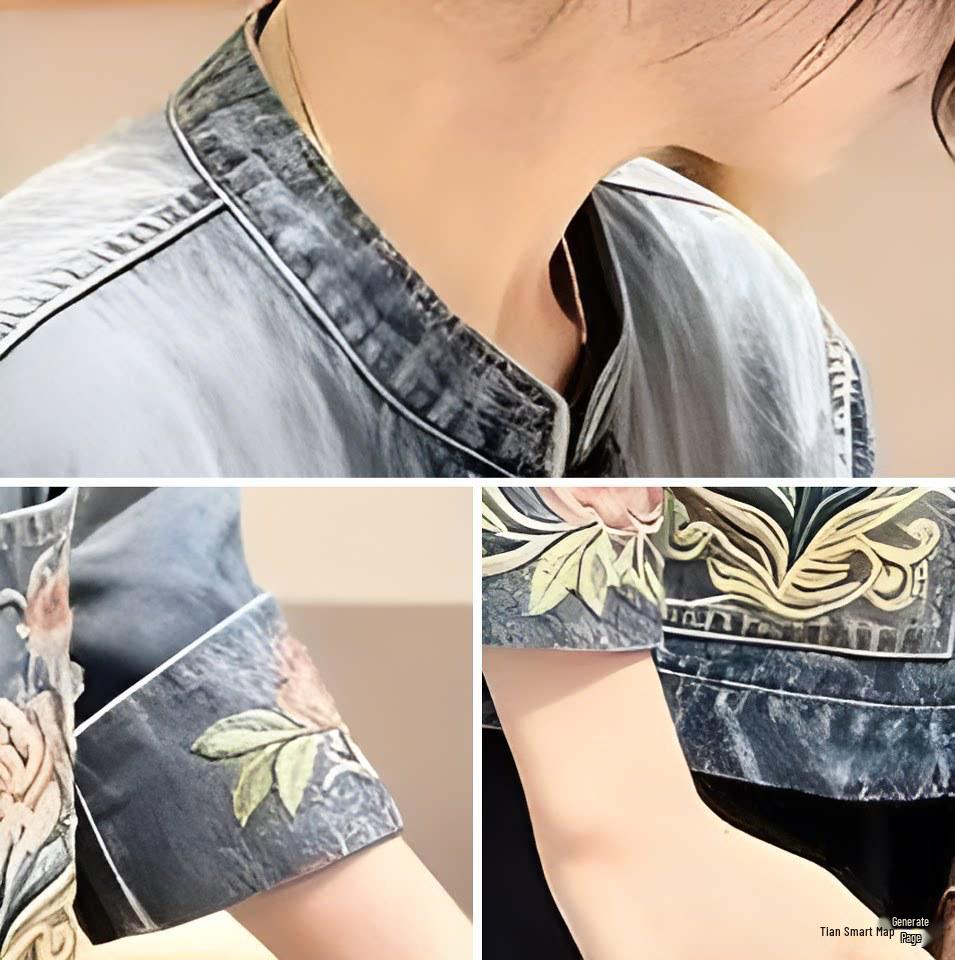 2026 Spring/Autumn Elegant New Chinese Style Women's Embroidered Denim Jacket