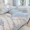 Super Soft Double Yarn Princess Style 4Pcs Set Lace Dormitory 3Pcs Set Bed Sheet Quilt Cover Bed Hat