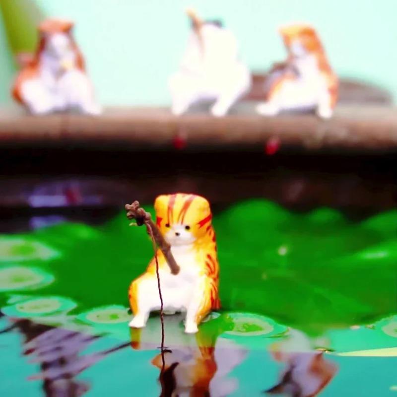 Fischlandschaft Cartoon Angelornamente Aquarienzubehör Haushaltswaren Heim- und Bürodekoration