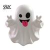 Cute Desk Accessories Halloween Ghost Pen Holder, Mini Figurine Decor, Funny Unique Holiday Present Pencil Stand Ornament, Creative Office Organizer