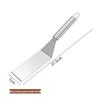 Stainless Steel Teppanyaki Spatula for Cooking, Hand-Grabbed Pancake and Steak Griddle Tool