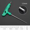 GetUniversal T-Handle Hexagonal Wrench Spanner 2/2.5/3/4/5/6/8/10mm Flat/Ball End Perfect for DIY and Professional Use