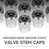 4pcs/set Wheel Tire Car Stickers Valve Stem Cap Dust Cover For Mercedes-Benz C-Class W202 W203 W204 E-Class W221 Accessories