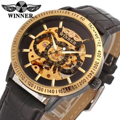 Reloj mecánico WINNER Reloj de marca calado Reloj mecánico completamente automático