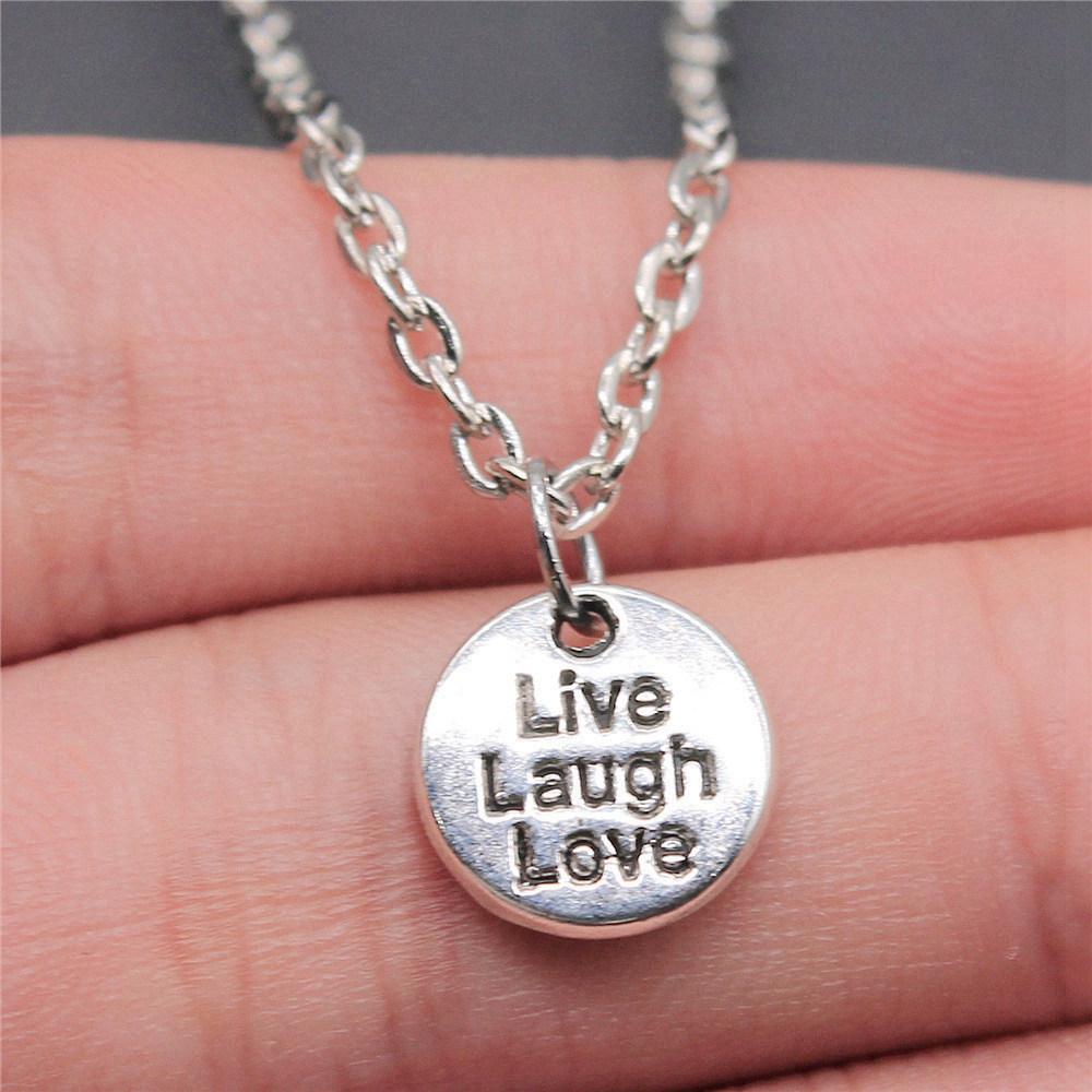 Necklace On The Neck 43cm Chain Round Tags Friendship Vintage Jewelry Supplies QN063