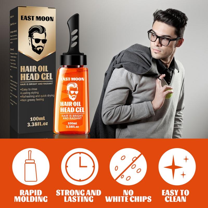 2 in 1 Öl Kopf Haar Creme Styling Breite Zahn Kamm Zurück Haar Styling Creme
