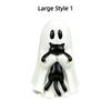 Cute Style Spooky Ghost Statue Smooth Surface Halloween Table Decor Ghost Cat Ornament  Office Desk