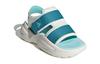 adidas Mehana Cushioning Abrasion Resistant Cushioning, Wear Resistant Children's Sandals White Green Kids' ID7912