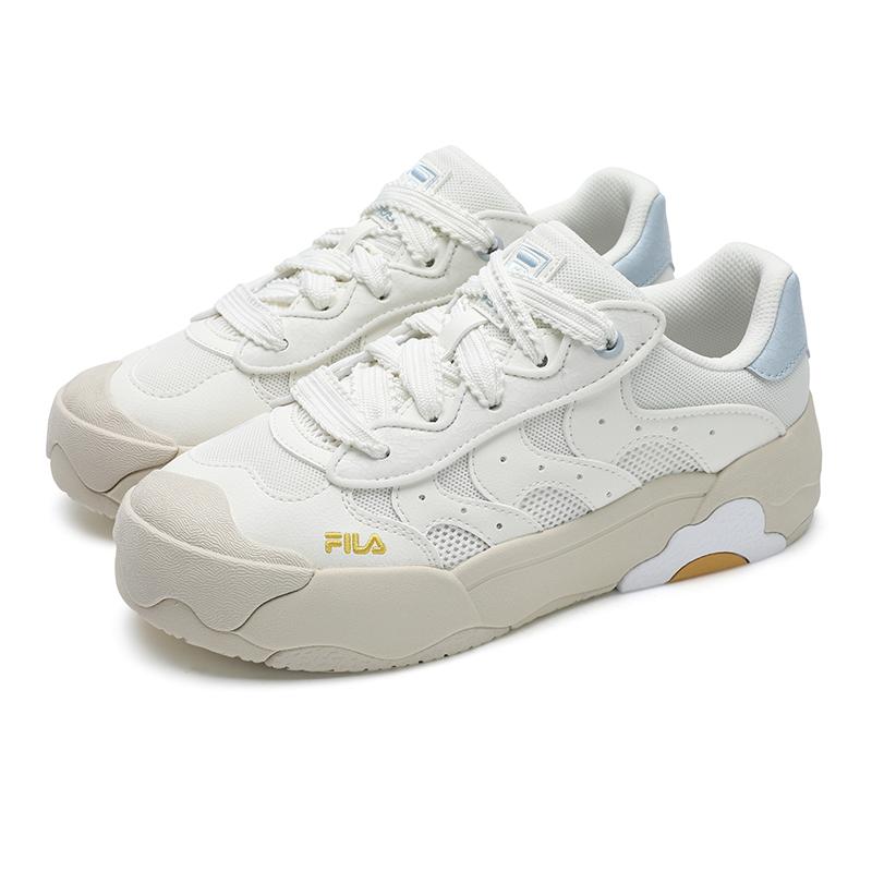 Fila OMELETTE Egg Bag Shoes Slip Resistant Abrasion Resistant Low Top Skateboard Shoes Women's White F12W532207FSW