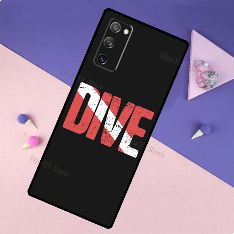 Dive Scuba Diver Shark Diving Cover For Samsung Galaxy S20 FE S8 S9 S10 Plus Note 9 10 Note 20 Ultra S21 Phone Case