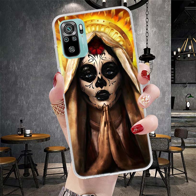 

Catrina Beautiful Rose Girl Skull Soft Phone Case For Xiaomi Redmi Note 15 14 14S 13 12 Pro Plus 12S 11 11S 11E 10 10S 11T 5G Fu Redmi Note 14 5G