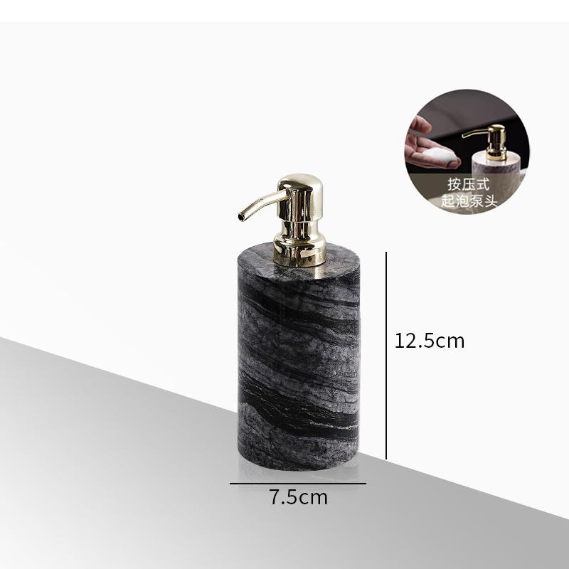 Creative Square Marble Lotion Bottle Hotel Bathroom Shampoo Refill Bottle Household Shower Gel Soap Dispenser Bathroom Accessory