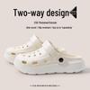 Women's EVA Hole Shoes: Stepping on Soft Feel - Closed Toe, Non-Slip Beach Sandals with Thick Sole for Summer Outdoor Wear