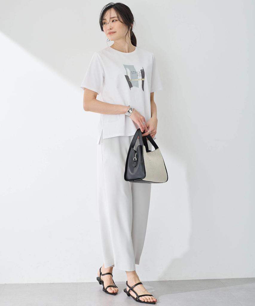 AC by Alpha Cubic Graphic UV Size Medium T-Shirt (Cooling Touch, Protection), Women's, 351621, Off-White,