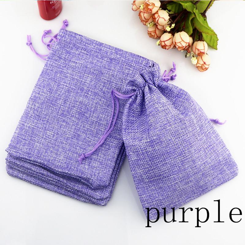 

10pcs Vintage Style handmade color natural Burlap Linen Jewelry Travel storage Pouch Mini Candy jute Packing Bags for Gift bag 7x9cm linen&bag