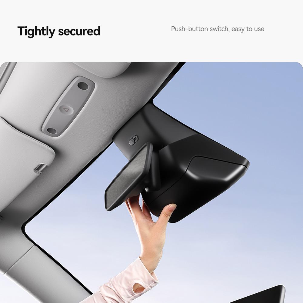 YZ for Tesla Model Y Juniper Car Glasses Box Original Design Sunglasses Case Visor Clip Card Storage New Model 2025 Accessories