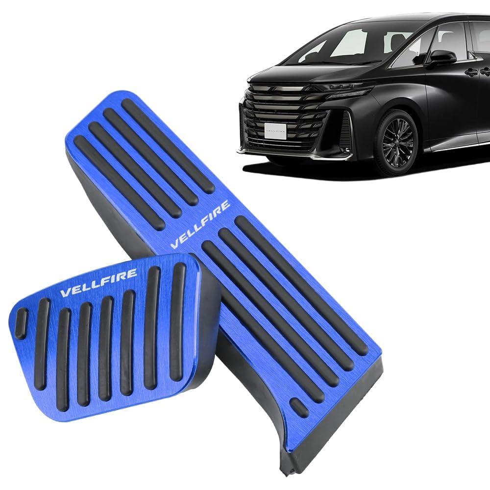 

XIKER Improved Toyota Vellfire 40 Series Aluminum Pedal Cover, Easy Installation, Brake, No Drilling синий
