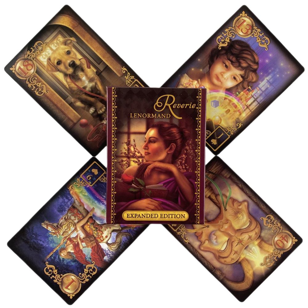 Reverie Lenormand Oracle Cards Full English Cards Deck Tarot Divination Wisdom Fate Family Party Expanded Edition Board Game