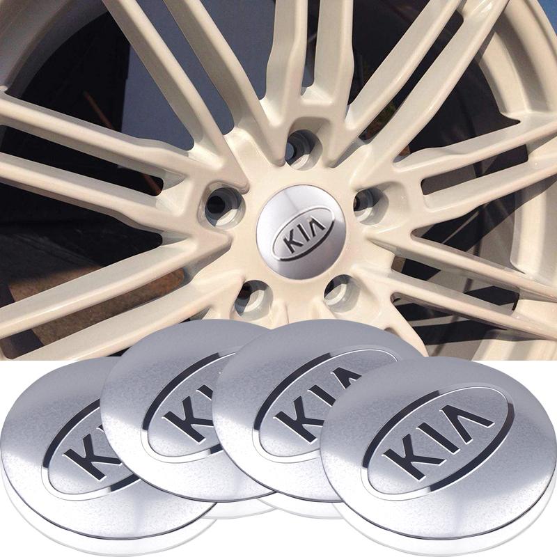 56/60MM Car Badge Wheel Center Cover Stickers Hub Cap For KIA Sportage GT RIO Ceed Picanto Pegas Sorento Niro Soul Cerato K5 K3CH0