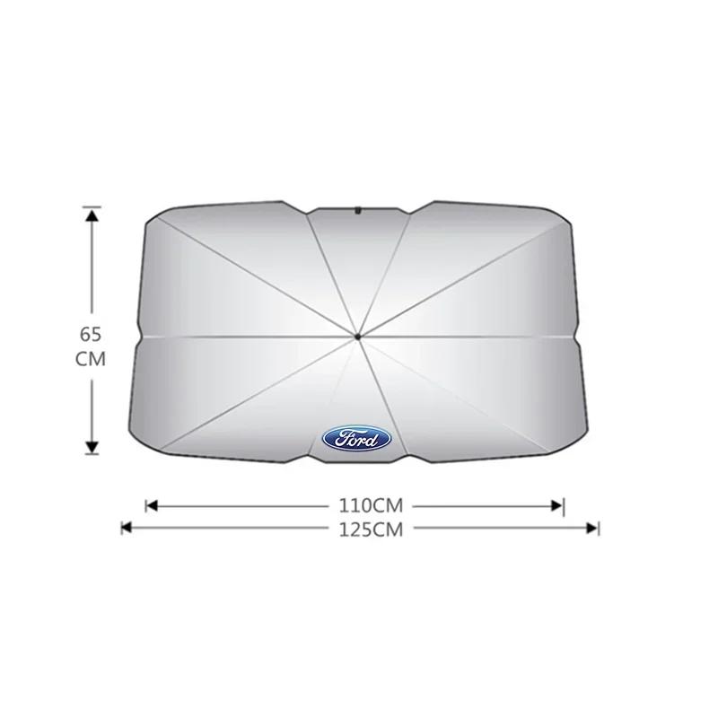 

Car Sticker 2025 Hot New Car Parasol Front Windshield Visor Sun Block Folding Sunscreen For Ford Focus mk2 mk3 mk4 Fiesta mk7 Tr
