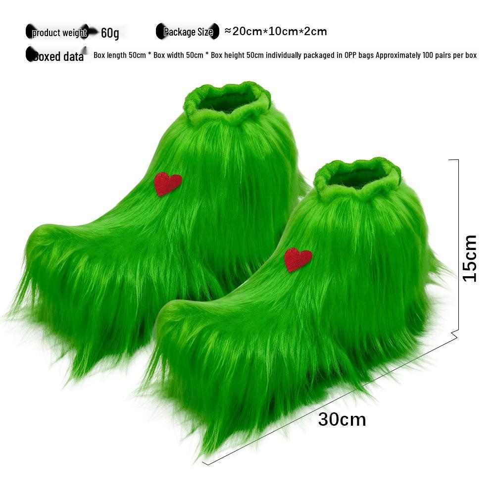 Bras de Grinch Pomme de Noël - Accessoires de Mascarade Mignons et Drôles