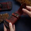 Zhipu Geschnitzte Ledertasche Kopfschicht Rindsleder Klappmesseretui Holster
